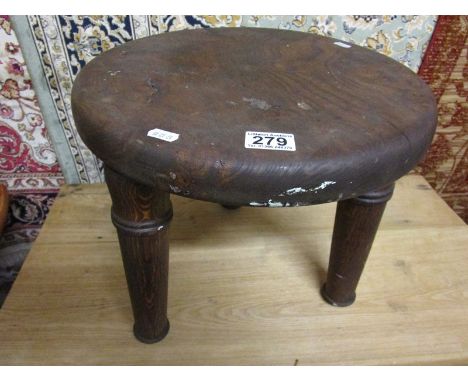 Wooden tripod stool