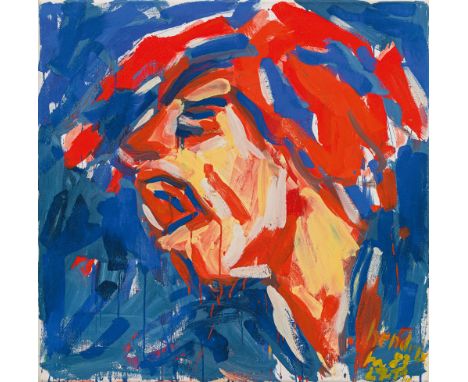 Otto MuehlHendrix1983 Öl auf Leinwand; gerahmt90 x 90 cmBezeichnet, monogrammiert und datiert rechts unten: Hendrix, M 27.11.