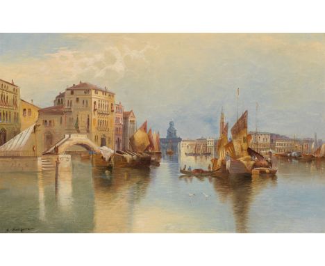Karl KaufmannCanal Grande in VenedigÖl auf Leinwand50,5 x 82 cmSigniert links unten: K. KaufmannPrivatbesitz, Wien