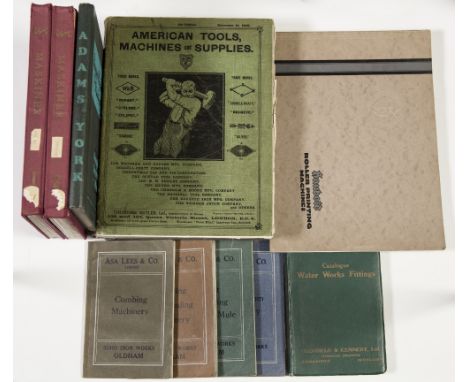 TRADE CATALOGUES TO INCLUDE; 2 VOL SET Masteiner United Shoe Machinery COmany, 1926, Sewage Disposal Machinery, Adams Hydraul