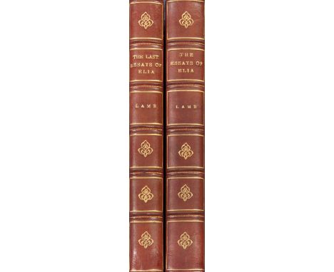 A SELECTION OF FINE BINDINGS, TO INCLUDE;  The Last Essays of Elia, Lamb. Published by Dent. Illustrated by Brock, Band by Ri