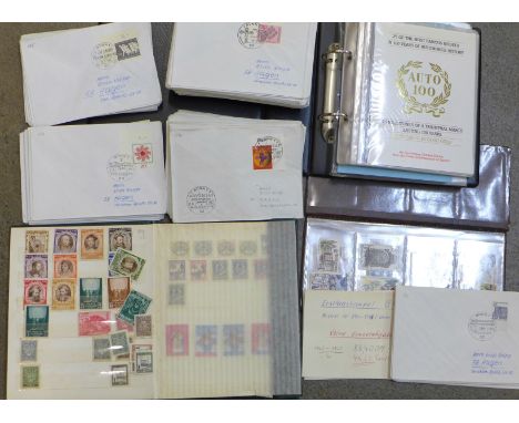German first day covers and other stamps, etc.