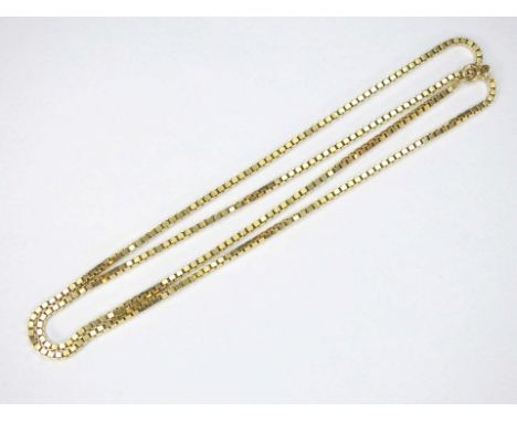   Venezianer-Goldkette  14 K Gelbgold. Dünne Venezianer-Kette mit Karabinerverschluss. Guter Zustand. L ca. 65 cm, Gewicht ca