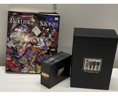 A Rolling with the Stones book by Bill Wyman with complete set of Seinfeld DVD's and book 