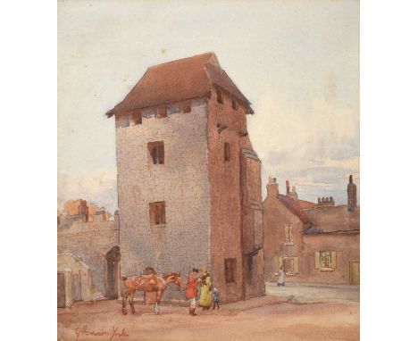 George Harrison (1882-1936)"York" Signed and inscribed, together with two further watercolours by the same hand including A f