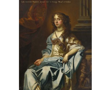 Attributed to Sir Peter Lely and Studio (1618-1680) DutchPortrait of Lady Gertrude Pierpoint, seated three-quarter length bef