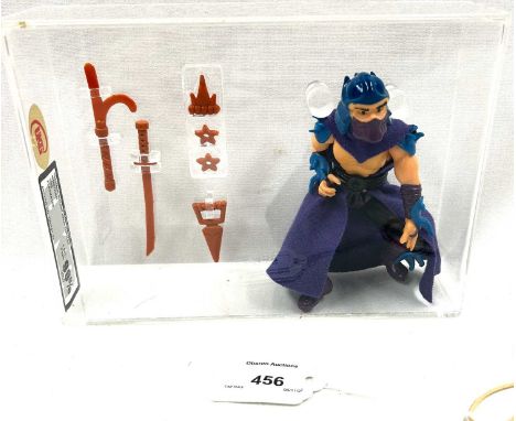 Playmates vintage Teenage Mutant Ninja Turtles Shredder 1988 figure, UKG Graded 90% GOLD, Figure 90 Paint 90.