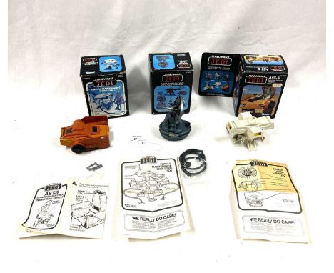 Kenner vintage Star Wars Return of the Jedi Mini-Rigs x 3, including AST-5, Mint complete, within Good opened box, includes i