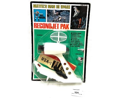 Mattel vintage 1967 Major Matt Mason Reconojet Pak, Mint, within Excellent bubble, factory sealed upon Good (some creasing an
