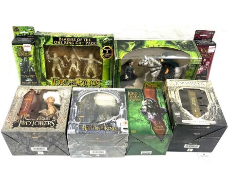 Quantity of Lord of the Rings Collectables including Arwen &amp; Asfaloth and Bearers of the Ring Gift Pack Figure sets, 3 x 