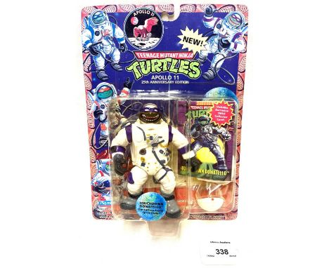 Playmates vintage Teenage Mutant Ninja Turtles Apollo 11 Touchdown Donatello figure MISP, Mint, within Fair (crack to one sid