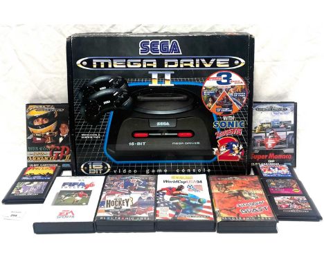 Sega Mega Drive 2 with Special 3 game pack and Sonic the Hedgehog includes Console, Controllers x 2, Power Cables x 2, Scart 