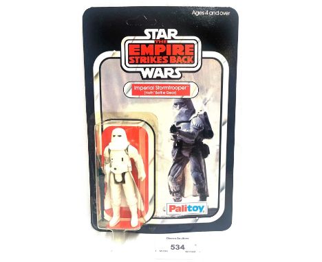 Palitoy Star Wars vintage The Empire Strike Back Hoth Stormtrooper 3 3/4" figure, Mint, within Near Mint (slightly tinted) bu