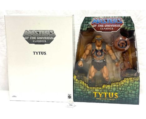 Mattel Masters of the Universe Classics Tytus figure 1st issue, within Near Mint sealed packaging, includes white outer box.