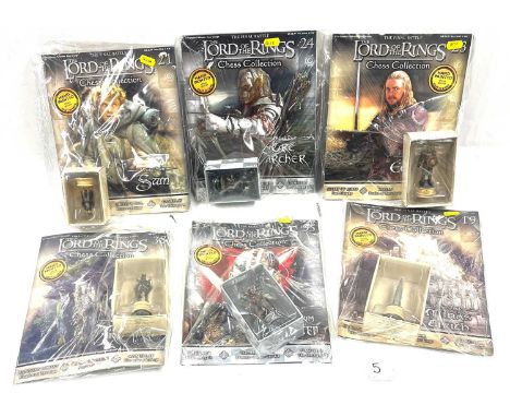 Eaglemoss Lord of the Rings Chess Collection Chess Pieces and Magazines x 110 MIP, all within Excellent sealed packaging. see