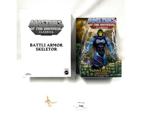 Mattel Masters of the Universe Classics Battle Armor Skeletor figure 1st issue, within Mint sealed packaging, includes white 