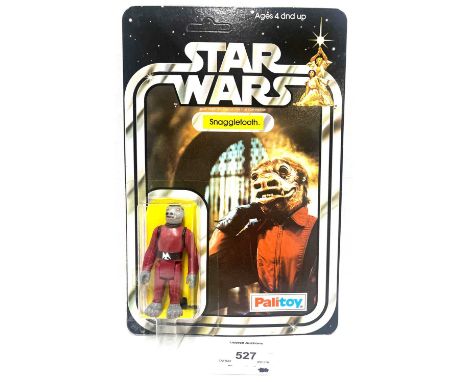 Palitoy Star Wars vintage Snaggletooth 3 3/4" figure, Mint, within Near Mint (factory flaw to one side, see picture) bubble, 