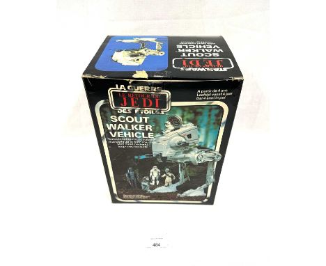 Palitoy Star Wars vintage Return of the Jedi Scout Walker (Endor Scene), Good Plus (discoloured) complete, within Good Plus o