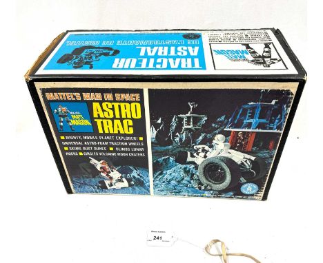Mattel vintage 1968 Major Matt Mason Astro Trac, Excellent (missing back foam tyres), within Good Plus opened box, includes i