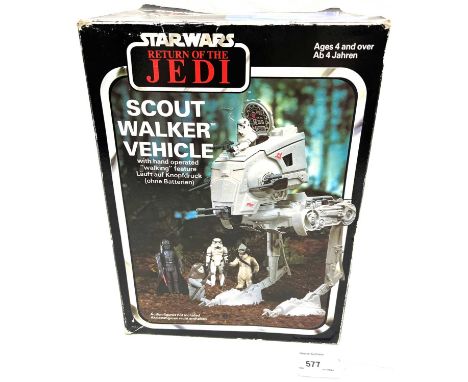 Palitoy vintage Star Wars Return of the Jedi Scout Walker, Near Mint complete, within Good opened box, includes inserts and i