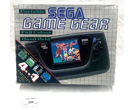 Portable Sega Game Gear includes Console and Sega Game Pack 4 in 1 (Boxed, Good)