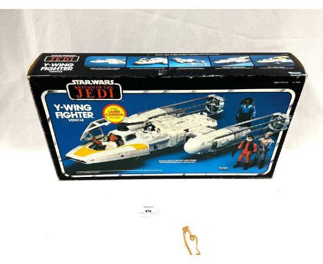 Kenner Star Wars vintage Return of the Jedi Y-Wing Fighter, Mint complete, within Good Plus opened box, includes inserts and 