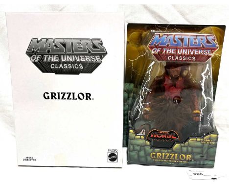 Mattel Masters of the Universe Classics Grizzlor figure 1st issue, within Mint sealed packaging, includes white outer box.