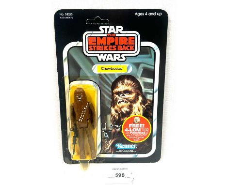 Kenner vintage Star Wars The Empire Strikes Back Chewbacca 3 3/4" figure, Mint, within Good (dented and yellowed) bubble, upo