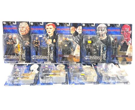 Reel Toys NECA Hellraiser figures x 9 MISP including Wire Twins, Frank, Surgeon, Stitch, CD, Bloodline Twins, Angelique, Wire