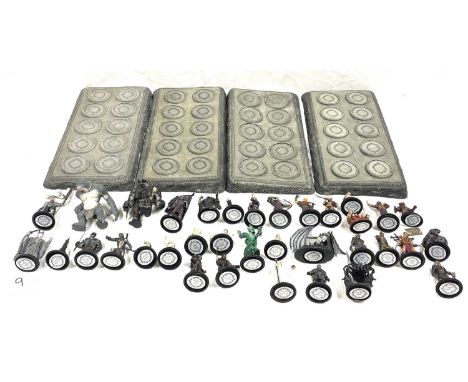Large quantity of Eaglemoss Lord of the Rings Collectable Figures (100+), Fair to Good (some have slight damage), includes 4 