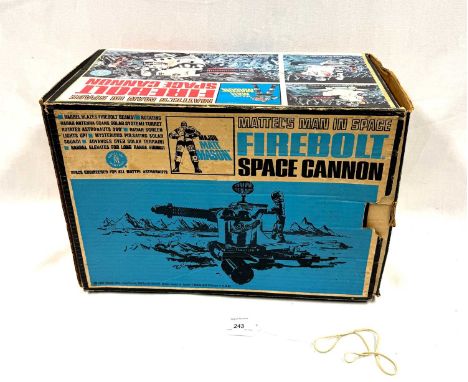 Mattel vintage 1968 Major Matt Mason Firebolt Space Cannon, Excellent complete, within Good opened box.