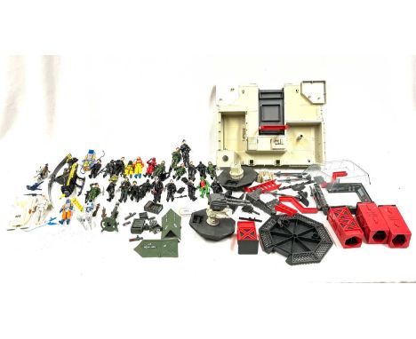 Large quantity of Palitoy &amp; Hasbro vintage Action Force GI Joe 3 3/4" figures, vehicles and Play-sets including Transport
