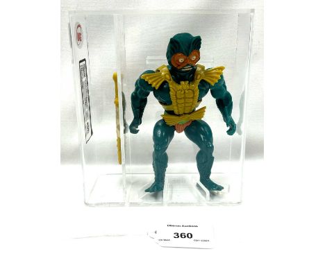Mattel vintage Masters of the Universe Merman 1982 Taiwan UKG 85%, Figure 85 Paint 85.