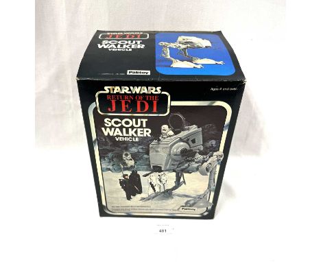 Palitoy Star Wars vintage Return of the Jedi Scout Walker (Hoth Scene), Good Plus (discoloured) complete, within Good Plus op