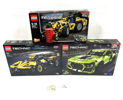Lego Technic Set number 42049 Mine Loader, within Excellent Sealed Packaging. Lego Technic Set number 42151 Bugatti Bolide, w