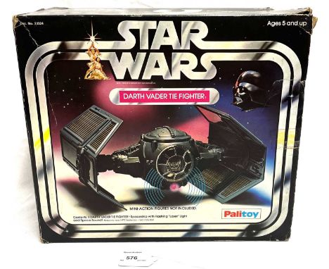 Palitoy vintage Star Wars Darth Vader TIE Fighter, Near Mint complete, within Good opened box, includes inserts.