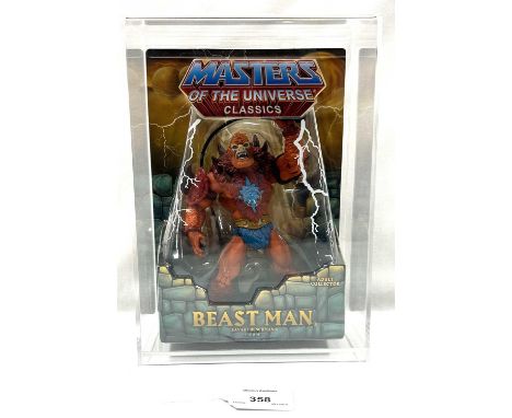 Mattel Masters of the Universe Classics Beast Man figure 1st issue, Mint sealed packing, includes acrylic case.
