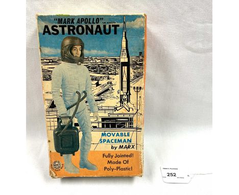 Marx vintage Mark Apollo Astronaut, Excellent complete, within Fair to Good opened box, includes instructions. SEE PICTURES