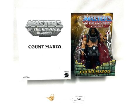 Mattel Masters of the Universe Classics Count Marzo figure 1st issue, within Mint sealed packaging, includes white outer box.