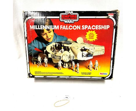 Palitoy Star Wars vintage The Empire Strikes Back Millennium Falcon, Good (discoloured) complete, within Fair to Good opened 