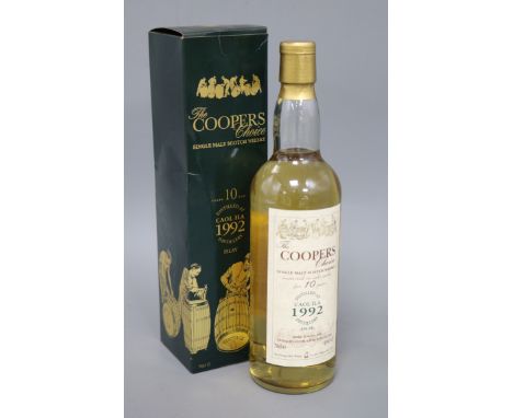 One bottle of The Coopers Choice single malt Scotch Whisky, 10 year old distilled 1992