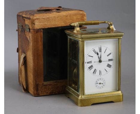 A carriage alarm clock