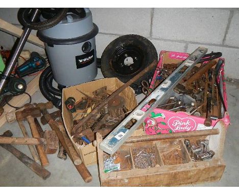 A large quantity of assorted tools.