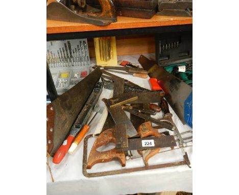 A good lot of interesting wood working tools.