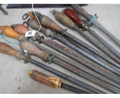 A quantity of knife sharpening tools.