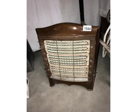 A vintage Belling model 403 enamelled electric fire (untested, collectors item only)