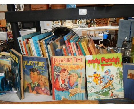 A shelf of children's books.