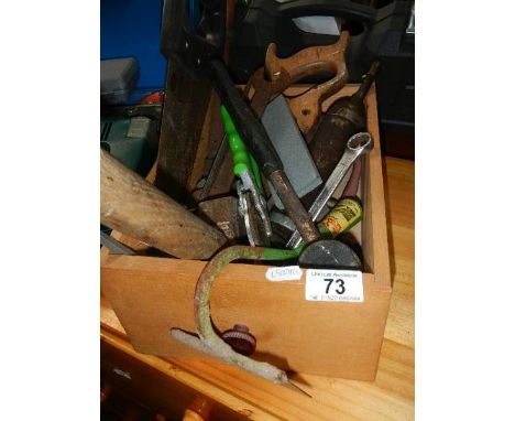 A box of old tools.