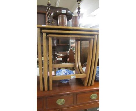 A good quality nest of 3 teak tables. ****Condition report**** Top of large table lighter than other 2,&nbsp; feint cup ring 