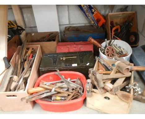 A large quantity of assorted tools.